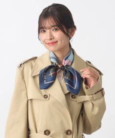 MOONBAT 【WEB限定】PAUL & JOE ACCESSOIRES シルクツイル キャットコラージュスカーフ 58×58cm