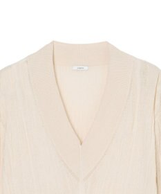 JOSEPH クリンクルリブ　Vネックニット