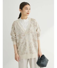 Green Parks ニュアンス柄ニットカーディガン