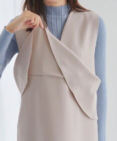 Tiaclasse 【安田美沙子さん着用】ペプラムジャンスカワンピース