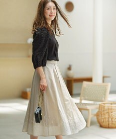 組曲 S シャーリングシフォン袖 トップス