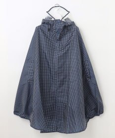 MOONBAT FLAT PURE サイクル レインポンチョ チェック 自転車 収納袋付き