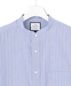 J.PRESS YORK STREET 【UNISEX】タイプライターストライプ バンドカラーシャツ