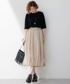 23区 L 【洗える】レーヨンポリエステルストレッチ ドルマン ニット