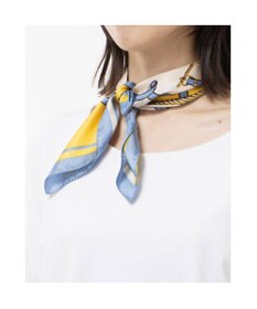 UNBILLION カカトゥ kakatoo / ベルト柄配色シルクスカーフ