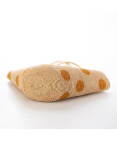 UNBILLION カシュカシュ cachecache / ドット柄ラフィアビッグトートバッグ カゴバッグ