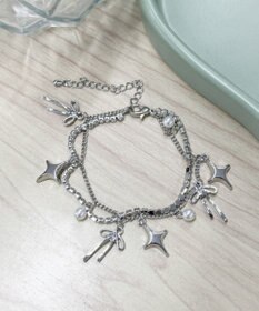 WEGO Lビジューレイヤードジャラブレス