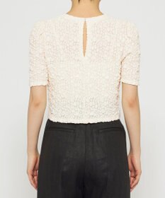 uncrave 【洗濯機洗い可】ストレッチレース トップス （uncrave WHITE）