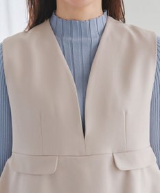 Tiaclasse 【安田美沙子さん着用】ペプラムジャンスカワンピース