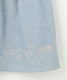 ANY KIDS 【チェリーベリーシリーズ】フルーツ 刺繍 ジャンパースカート