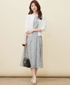 ANY SIS 【洗える】ファジープリント ワンピース