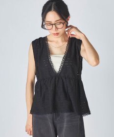 OP／FILA 【Ocean Pacific】Vネックレースビスチェ