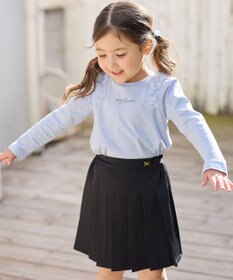 ANY KIDS チュールフリル 長袖Tシャツ