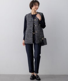 23区 【先行予約】GIOLICAツイード フォルム ジレ