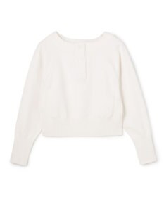 uncrave スウェットライクニット ヘンリーネックトップス