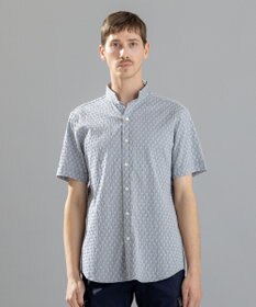 JOSEPH HOMME シガーカッタージャガード　ウイングカラー半袖シャツ
