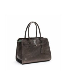 A.D.M.J. 【牛革】メタリックレザー/ヘリ巻きベルトトートM(Dカン+)