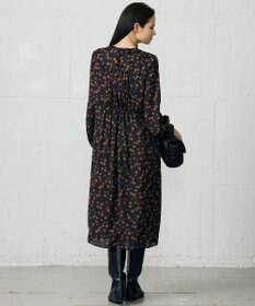 自由区 L マルチポルカドットプリント ワンピース