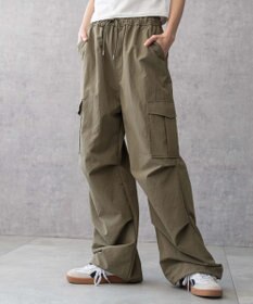 WEGO 【ウエストゴム】イージーパラシュートカーゴパンツ