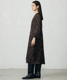 自由区 L マルチポルカドットプリント ワンピース