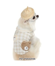PET PARADISE ペットパラダイス くまちゃん チェック 園児服 小型犬