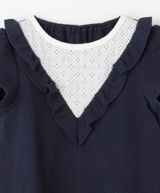 組曲 KIDS 【150-160㎝】サッカーストライプ ブラウス