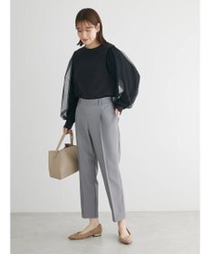 Green Parks 袖チュールドッキングリブプルオーバー