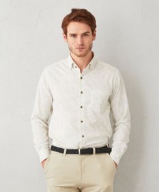 JOSEPH ABBOUD 【ソフトな着心地】ペイズリー柄 コーデュロイシャツ