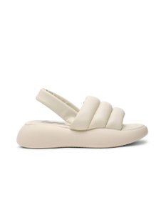 STEVE MADDEN HEADWAY バックストラップ厚底パフィーサンダル