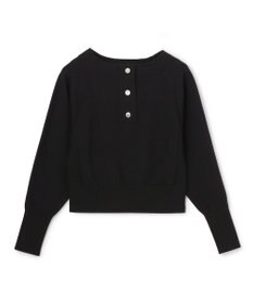 uncrave スウェットライクニット ヘンリーネックトップス