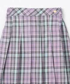 ANY KIDS ラメチェックプリーツスカパン