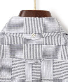 J.PRESS MEN 【クールマックス】パッチワークサッカー プルオーバー