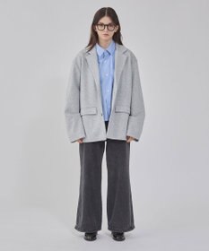 WEGO 【ユニセックス着用ITEM/MLサイズ展開】ボンディングスウェットテーラードジャケット