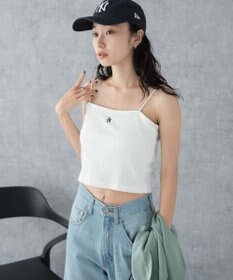 WEGO 【カップ付き/SMサイズ展開】nachumoreショートワンポイントキャミ