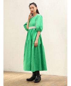 Green Parks ■ＥＳＣＡＲ　エンボスティアードワンピース