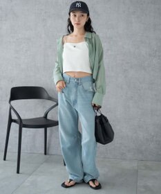 WEGO 【カップ付き/SMサイズ展開】nachumoreショートワンポイントキャミ