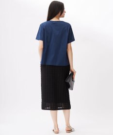 自由区 S 【カタログ掲載・洗える】クロッシェポケット Tシャツ