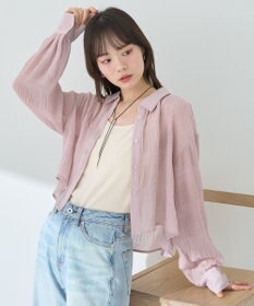 earth music&ecology マジョリカプリーツショートシャツ