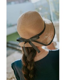 MOONBAT 【遮光98%以上/UPF50＋/UVカット】洗えるペーパーブレードリボンハット 手洗いOK/サイズ調整可能/抗菌防臭加工