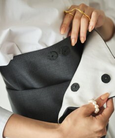 #Newans ビスチェレイヤーシャツ