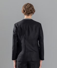 JOSEPH HOMME ペアースキンリネン　ノーカラージャケット