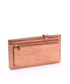 A.D.M.J. 【牛革】イタリアンレザークラックメタルスリムウォレット