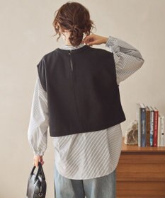 AMERICAN HOLIC ＳＥＴ　イージーケアロングシャツ＋ポンチベスト