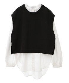 AMERICAN HOLIC ＳＥＴ　イージーケアロングシャツ＋ポンチベスト