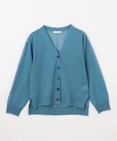 ANY L 【洗濯機可/接触冷感/アンチピリング】シアーニットVネックカーディガン