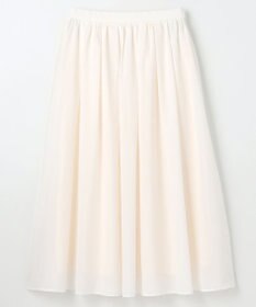 ANY 【大好評につき新色追加！/ウエストゴム】シャンブレーライクフレアスカート