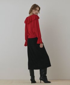 GRACE CONTINENTAL フリルニットカーディガン