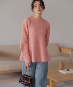 組曲 L へアリーヤーン フレア ニット