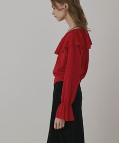 GRACE CONTINENTAL フリルニットカーディガン