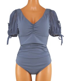 San-ai Resort（三愛水着楽園） 【San-ai Resort×PEACH JOHNコラボ】【ナイスバディ水着】パフスリーブワイヤービキニ　9M・11L　【San-ai Resort（サンアイリゾート）】